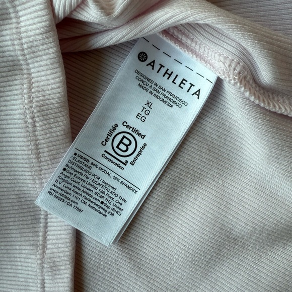 Athleta SIGNATURE RIB SQUARE NECK CROP TANK Size XL - Picture 9 of 11